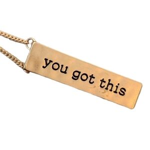 You Got This 24 inch Gold Tone Necklace
